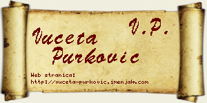 Vuceta Purković vizit kartica